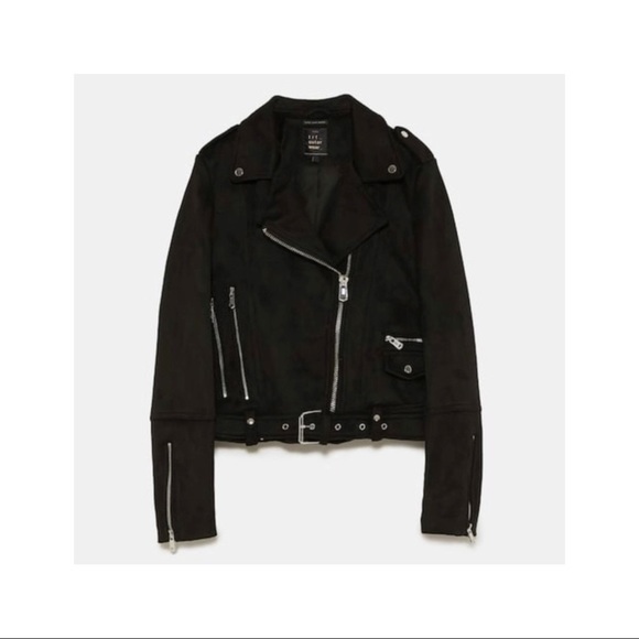 Zara Jackets & Blazers - Zara faux suede biker jacket 🖤